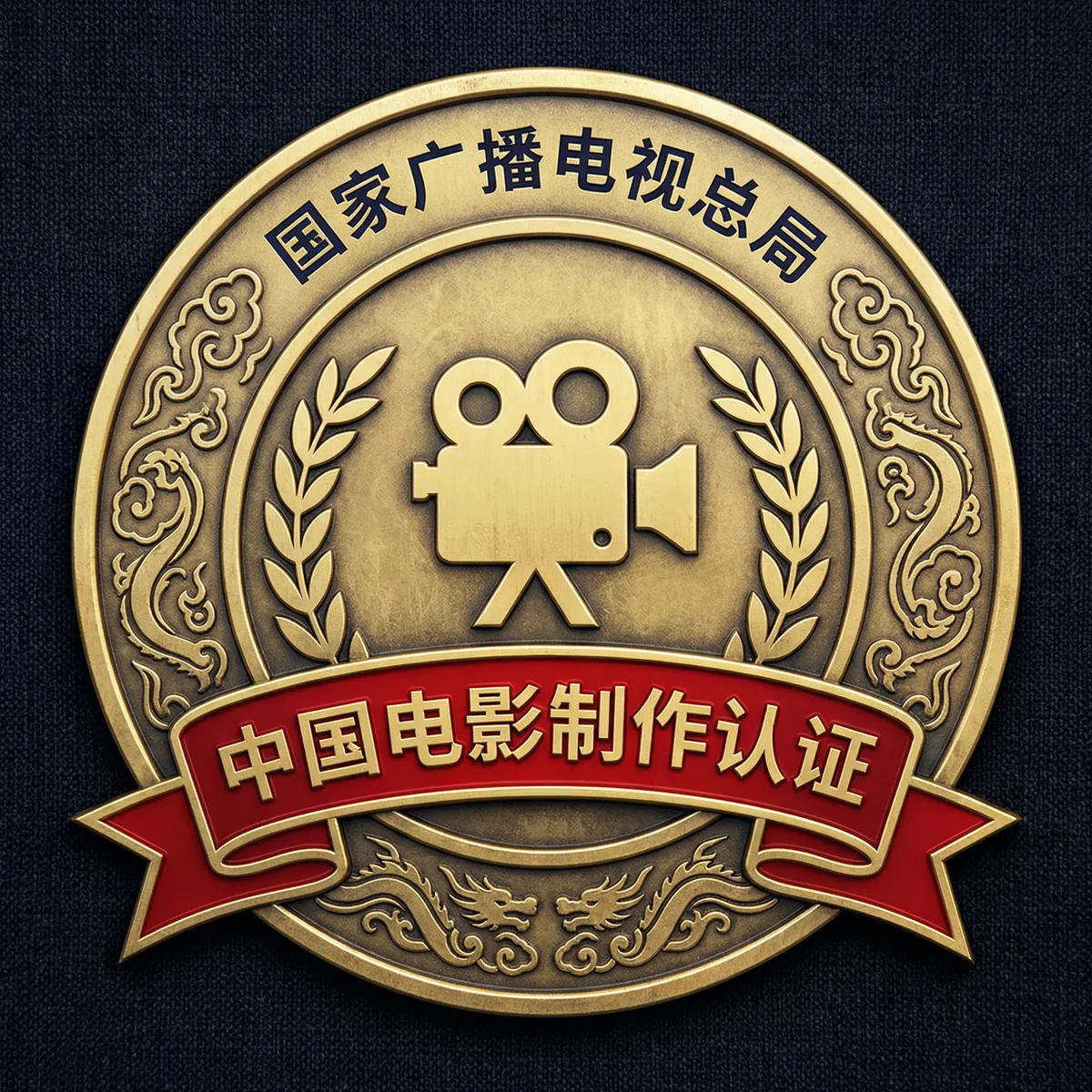 蘑菇视频影视制作许可证徽章-国家广播电视总局颁发